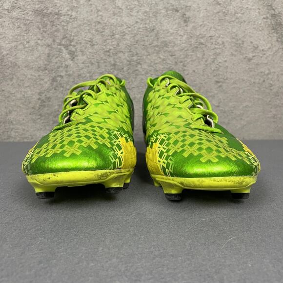Adidas Predator Absolion Soccer Shoes Mens Size 11.5 Green Yellow FG Cleats - Picture 3 of 16